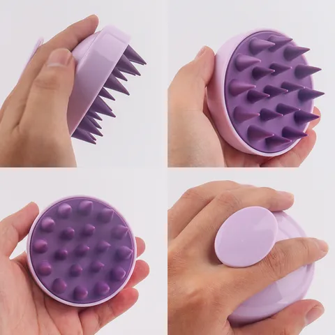 Masseur Manuel Du Cuir Chevelu Brosse À Shampooing Plastique Silicone Brosse À Laver Les Cheveux Pour Nettoyage Profond Élimination Des Pellicules Hommes Femmes Enfants Maison Salle De Bain