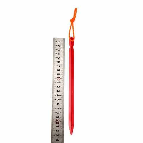 Outdoor Camping Tent Stakes Aluminum Alloy Triangular Tent Pegs With Reflective Guy Lines For Camping Canopy Hiking Gear