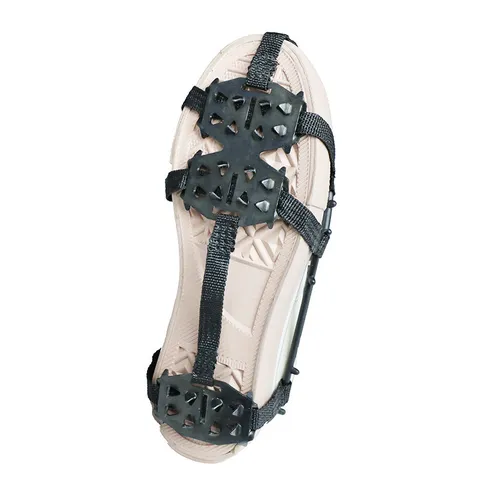 Crampons à Glace Antidérapants en Acier au Manganèse pour Alpinisme en Plein Air Poignées de Chaussures à Neige Crampons Randonnée