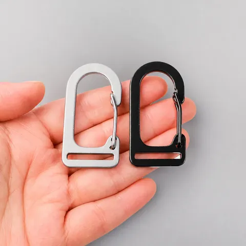 Aluminum Alloy U-Shaped Webbing Carabiner Wire Gate Outdoor Camping Bag Connection Hardware Clip