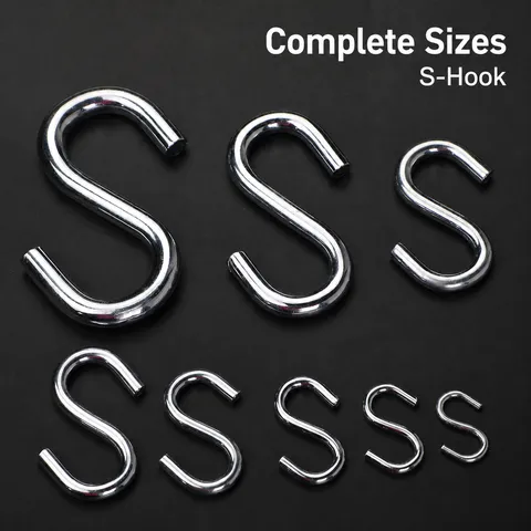 Heavy Duty Metal S Hooks Multipurpose Hanging Hooks For Hammock Chair Indoor And Outdoor Utility Hardware
