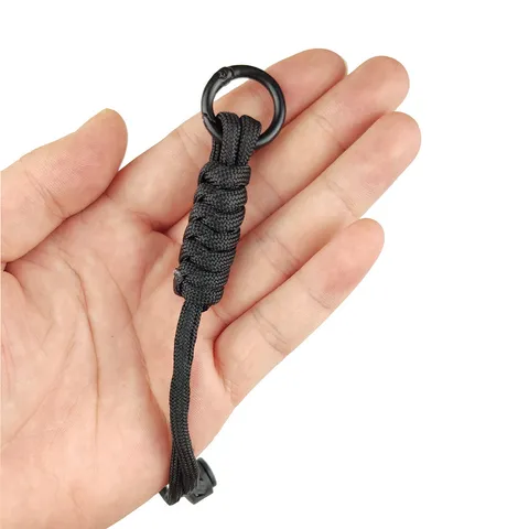 Cordón de Muñeca de Paracord Táctico EDC Multiusos Trenzado Anticaída Cuerda de Mano para Teléfono Llaves Linterna Equipo de Deporte al Aire Libre