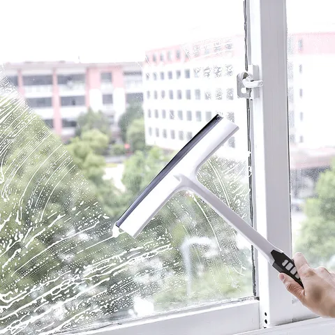 Large Soft Rubber Multi-Functional Glass Scraper Bathroom Tile Window Cleaning Tool Household Squeegee Wiper
