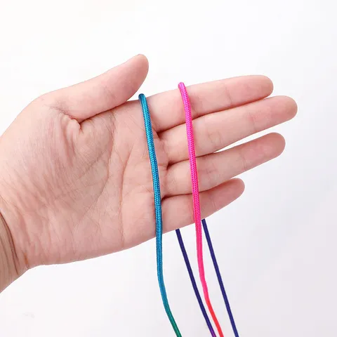 Colorful Braided Cord For DIY Jewelry Making Bracelet Necklace Crafting Multicolored Paracord Rope Craft Supplies