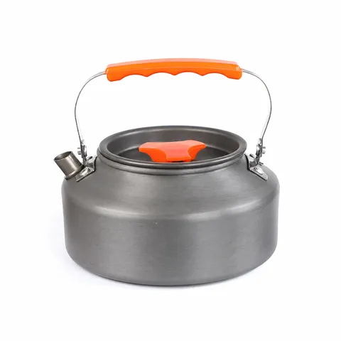 Bouilloire de Camping en Plein Air en Alliage d'Aluminium Portable Légère Théière pour Randonnée Pique-nique Ustensiles de Cuisine