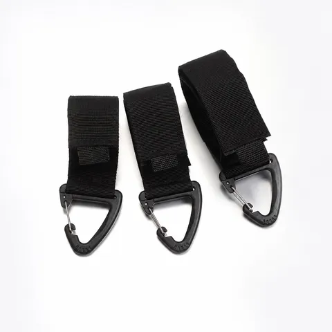 Multifunctional Outdoor Triangle Carabiner Hook Portable Nylon Webbing Strap Buckle Tactical Camping Gear Hanging Tool