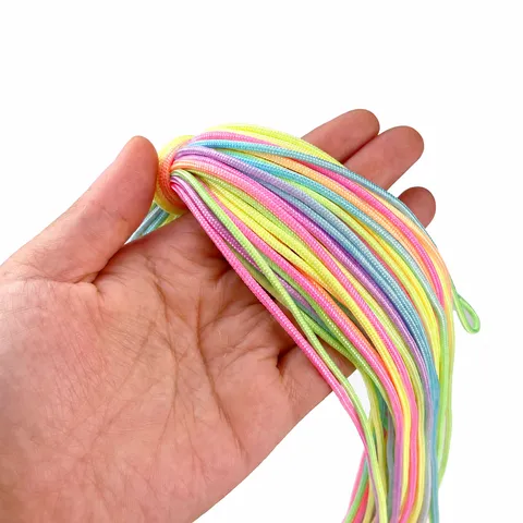 Colorful Parachute Cord 2mm Braided Polypropylene Rope DIY Craft Cord For Handmade Bracelets Jewelry Making Accessories