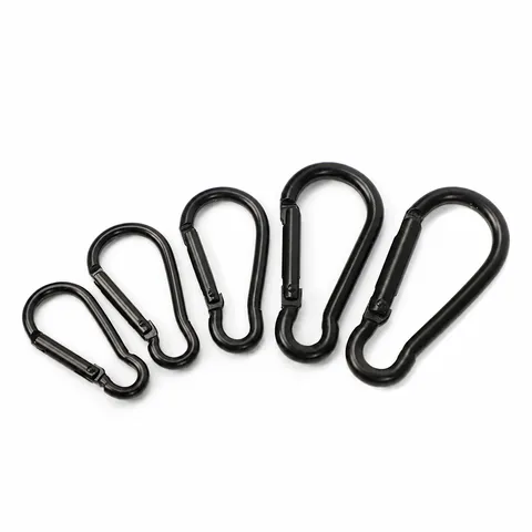 D-Förmiger Karabiner aus Aluminiumlegierung Mini Schlüsselanhänger Haken Outdoor Wandern Camping Metall Hängeschnalle