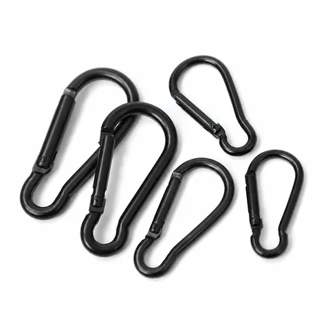 D-Förmiger Karabiner aus Aluminiumlegierung Mini Schlüsselanhänger Haken Outdoor Wandern Camping Metall Hängeschnalle