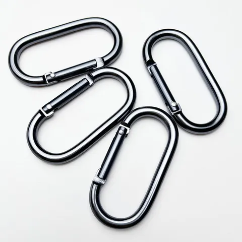 Aluminum Alloy Carabiner Snap Hook Outdoor Camping Hiking Spring Clip Heavy Duty Multi-purpose Wire Gate Clip
