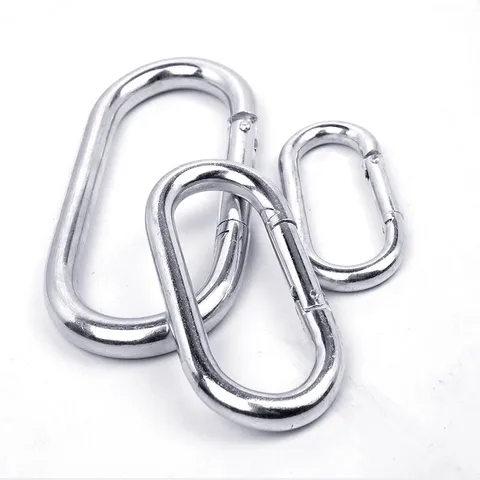 Schwere Ausführung Verzinktes Eisen Karabiner U-Förmiger Schnellverbindungskette Outdoor Klettern Haustier Kette Ring Hardware Werkzeug