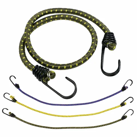 Outdoor Camping Tent Elastic Rope Luggage Strap With Double Metal Hooks Windproof Tarpaulin Canopy Fixing Bungee Cord Packing Strap