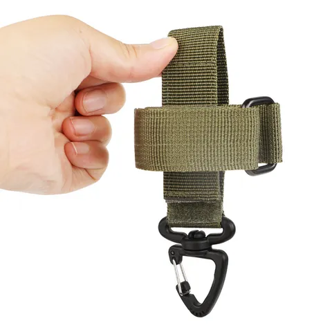 Sangle de Rangement pour Gants Tactiques d'Extérieur Boucle de Ceinture de Sac à Dos Nylon Corde d'Escalade Porte-Clés à Dégagement Rapide