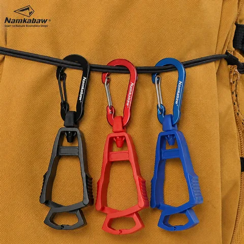 Outdoor Multifunktionaler Karabiner Haken Aluminiumlegierung Schnapphaken Verlustsicher Schlüsselanhänger Klemme Tragbare Camping Wanderausrüstung