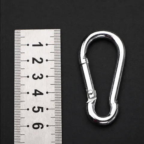Schwere Eisen Verzinkte Karabiner Federhaken Metall Schnapphaken Mehrzweck Hängeschnalle Für Den Täglichen Außenbereich