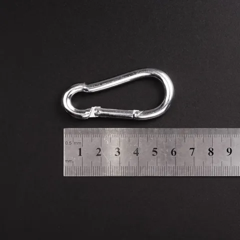 Schwere Eisen Verzinkte Karabiner Federhaken Metall Schnapphaken Mehrzweck Hängeschnalle Für Den Täglichen Außenbereich