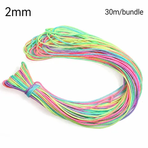 Colorful Nylon Paracord Braided Rope For DIY Bracelets Crafting Outdoor Sports Handcraft Weaving Accessories