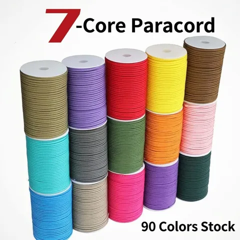 Corda di Paracord di Sopravvivenza all'Aperto Corda Intrecciata in Nylon per Campeggio Escursionismo Tattico Emergenza Artigianato