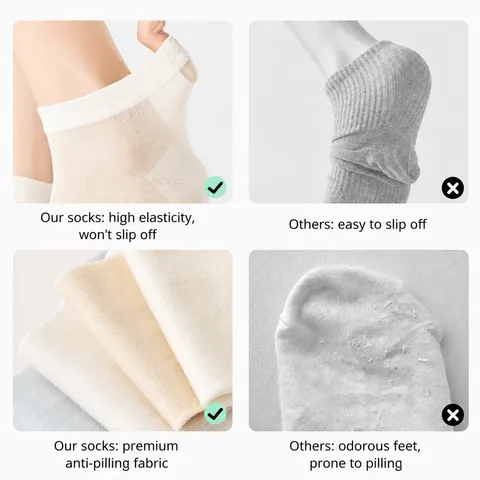 Damen Sommer Dünne Maulbeerseide Socken Atmungsaktiv Eisseide Kühl Griff Einfarbig Kurze Boot Socken Tägliche Kleidung