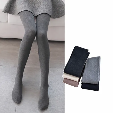 Collants Thermiques d'Hiver pour Femmes Doublés en Polaire Taille Haute Effen Push-Up Leggings Extensibles Unis