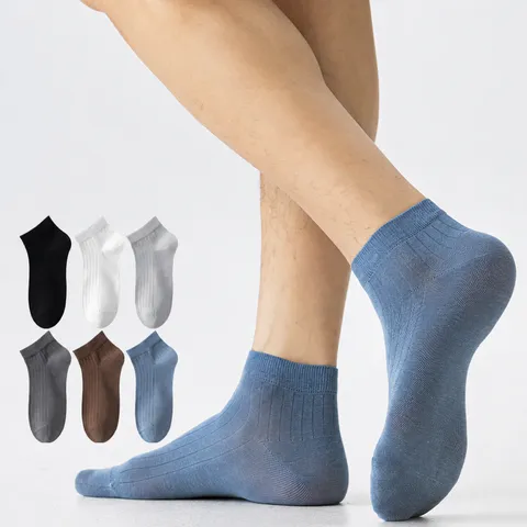 Men Casual Pure Cotton Short Socks Breathable Deodorant Anti-Sweat Athletic Sock Everyday Comfort Low Cut Socks