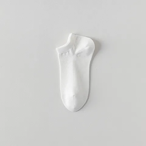 Women's Pure Cotton No Show Socks Summer Thin Breathable Solid Color Casual Short Socks