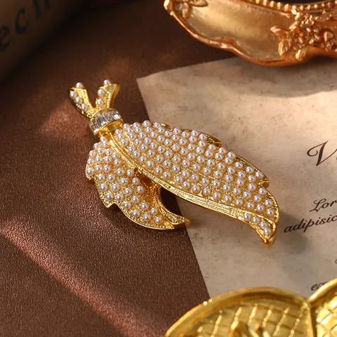 Boucles d'Oreilles Fleur en Alliage Vintage Avec Tige en Argent 925 Perle Artificielle Strass Broche Bague Bijoux Haut de Gamme