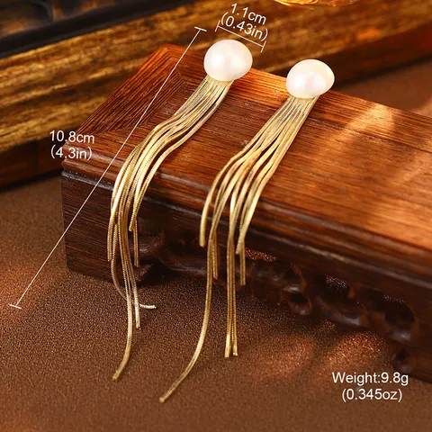 Boucles d'Oreilles Pendantes à Gland de Fleur en Argent Sterling 925 Perle Artificielle Strass Bijoux de Luxe Vintage pour Femme
