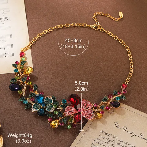 Collier de Perles Camélia Vintage pour Femme Élégant Ras du Cou en Pierre Naturelle Couleur Contrastée Bijoux Chaîne en Or