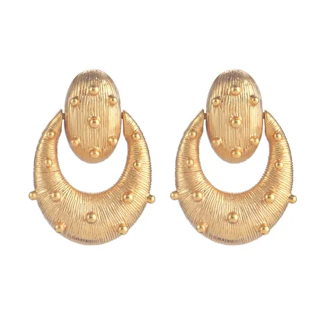 Boucles d'Oreilles Géométriques Vintage en Cuivre pour Femmes Avec Tige en Argent Sterling 925 Strass Perle Artificielle Or Argent Bijoux de Haute Qualité