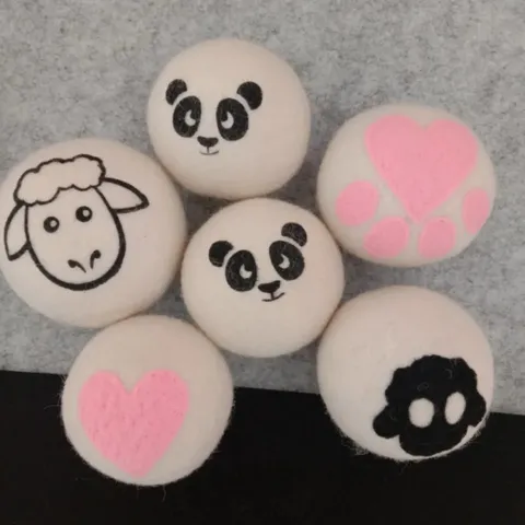 Natural Wool Dryer Balls Organic Reusable Reusable Fabric Softener Eco Friendly Tumble Dryer Balls For Washing Machine Home Care