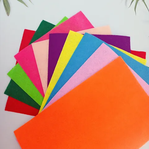 Multicolor Non-woven Felt Sheets Large Size DIY Handmade Craft Fabric For Kindergarten School Educational Book Making Decoration