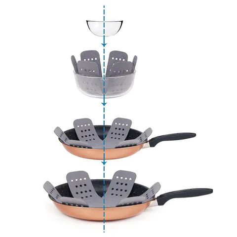 Felt Pot Protector Mats Non-woven Cookware Separation Pads Flower Shape Heat Insulation Pan Dividers For Nesting Pots Bowls Dishes Kitchen Scratch Protection Pads