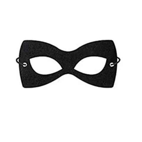 Black Felt Halloween Masks Adults Kids Bat Pumpkin Butterfly Animal Party Eye Masks Elastic Stage Carnival Decorations