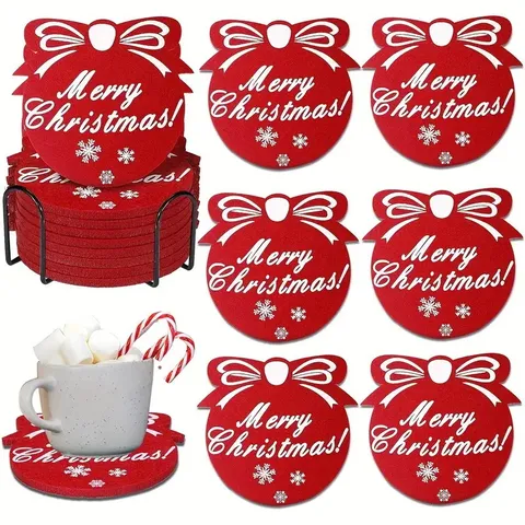 Sublimation Blank Round Felt Coasters Heat Press Transfer Absorbent Felt Coaster For DIY Personalized Crafts Kitchen Table Decor