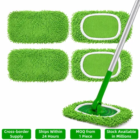 Household Chenille Flat Mop Cloth Replacement Pad Washable Dry And Wet Dust Mop Cover Cleaning Tool Accessories