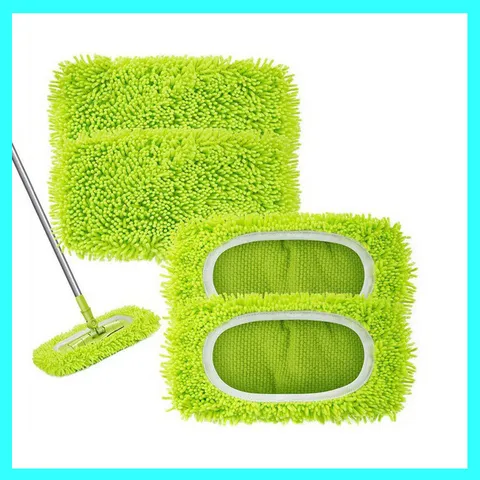 Household Chenille Flat Mop Cloth Replacement Pad Washable Dry And Wet Dust Mop Cover Cleaning Tool Accessories