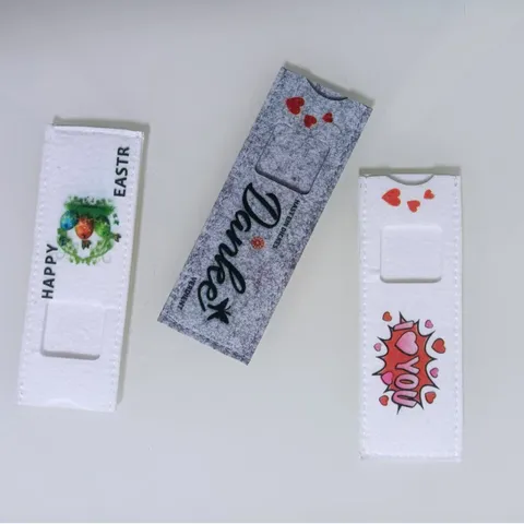 Felt Chocolate Bar Packaging Bag Gift Sleeve Valentine's Day Easter Decoration For Chocolate Bar Wrapper Party Favor Wrapper Supplies