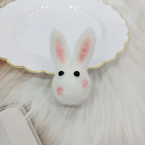 Handmade Wool Felt Reindeer Rabbit Chick Bear DIY Accessories For Hair Clips Brooches Christmas Decoration Jewelry Making
