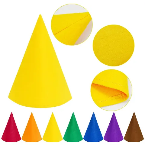 Felt Christmas Gnome Hat Conical Elf Hat Dwarf Pointed Hat For Halloween Party Costume Decoration Accessory