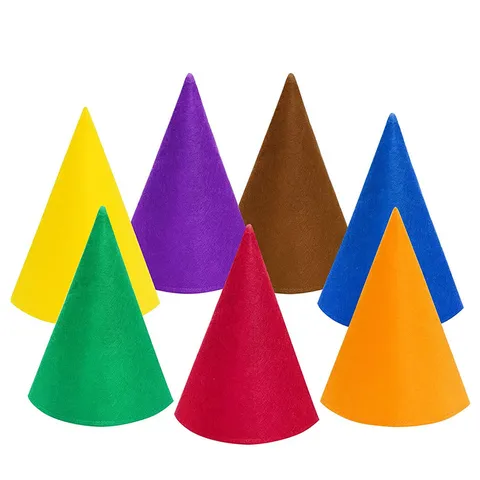 Felt Christmas Gnome Hat Conical Elf Hat Dwarf Pointed Hat For Halloween Party Costume Decoration Accessory