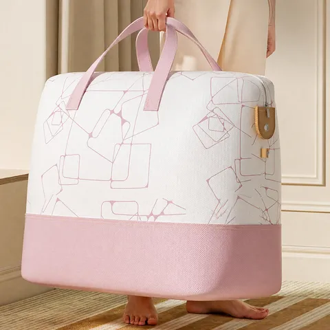 Large Capacity Non-Woven Storage Bag Waterproof Dustproof Moving Packing Bag Travel Clothes Quilt Organizer Tote Bag