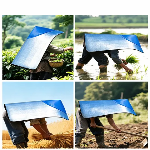 Outdoor Sun Protection Hat Waterproof Cloak Thermal Insulation Sunshade Cap UV Blocking Farm Work Sun Hat