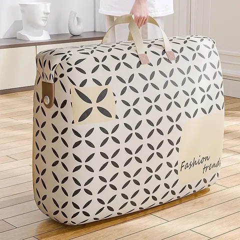 Large Capacity Waterproof Non-Woven Quilt Storage Bag Foldable Luggage Packing Organizer Moving Storage Bag