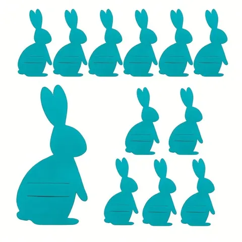Easter Bunny Felt Cutlery Holder Bags Cute Rabbit Tableware Silverware Pockets For Festive Party Dining Table Decoration
