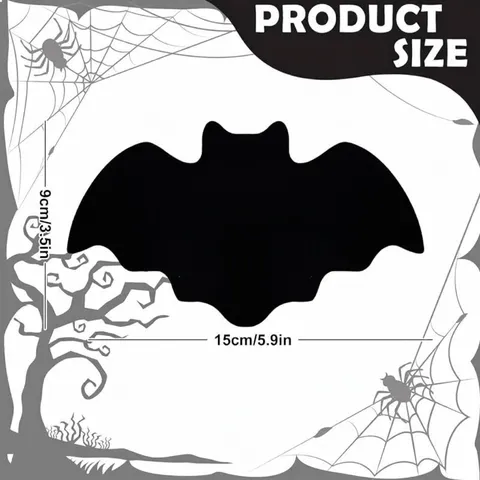 Halloween Bat Spider Web Felt Place Mat Coaster Black Non-slip Heat Resistant Table Mat Party Dining Decoration Supplies