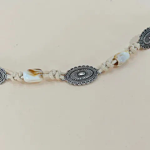 Bohemian Woven Wax Cord Belt Vintage Metal Carved Tassel Waist Chain Women Dress Casual Fashion Accessories