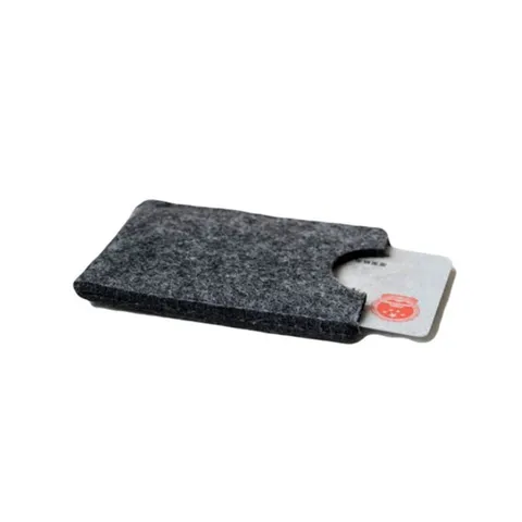 Minimalist Felt Card Holder Large Capacity Portable Business Case Identity Protector Sleeve For Women Men Daily Use
