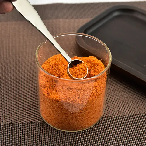 304 Stainless Steel Teaspoon Single Head Tea Spoon Kitchen Seasoning Spice Spoon Coffee Scoop Tableware