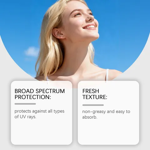 SPF 50+ à Large Spectre Crème Solaire Nourrissante Corps Imperméable Rafraîchissante Visage Et Corps Protection Solaire Soin